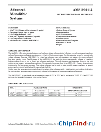 Datasheet AMS1004-1.2 manufacturer AMS